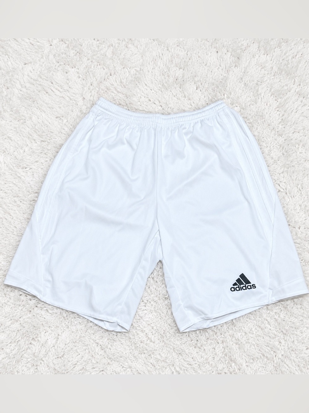 Adidas Youth 2XL White ClimaCool Athletic Shorts Y2XL YXL Soccer Basketball b12